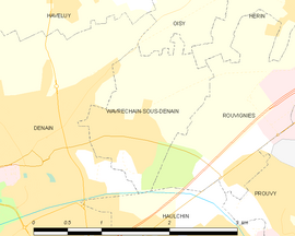 Mapa obce Wavrechain-sous-Denain