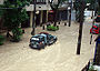 Überschwemmte Straße in Rio de Janeiro