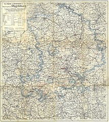 Spezial- und Verkehrskarte für den Regierungsbezirk Magdeburg