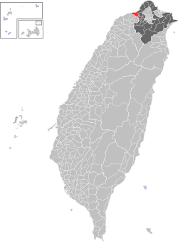 Location of Linkou in New Taipei City