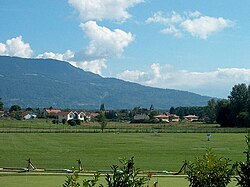 Skyline of Veigy-Foncenex