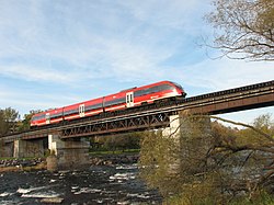 Trillium Line crossing Rideau River. O Train over Rideau by Wilder.JPG