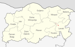 Obština Levski na mapě