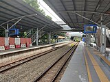 Station platform of Pantai Dalam station