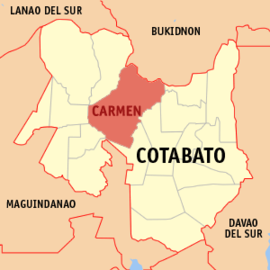 Carmen na Cotabato Coordenadas : 7°12'N, 124°47'E