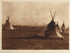 Piegan Encampment, 1900, par Edward Sheriff Curtis