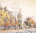 Paris - Les Tuileries en automne (1922).