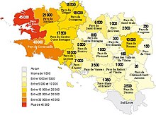 Répartition des locuteurs en 2018