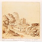 Restes du château d'Aubusson[8], par Jean-Baptiste-Joseph Jorand[9], vers 1820.