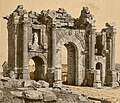 Timgad (Thamugadi), l'arco di Traiano (seconda metà del II secolo o inizi del III secolo) alla fine del XIX sec.