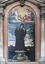 saint François de Paule et un donateur Alvise dal Friso