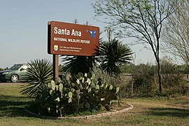 Eingang zum Santa Ana National Wildlife Refuge