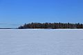 In Finnland liegt im März noch Schnee (Foto vom 19. März 2016), Insel Satakari im Bottenwiek, nördliche Ostsee vor Ii