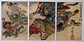 Шокі верхом на тигрі нападає на гурт бісів - Травень з 12 місяців - Каванабі Киосаї - 1887 - видрук