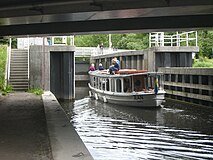 M/S Ran på väg in i övre slussen