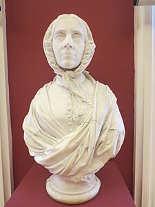 Paul Cabet, Buste de Sophie Rude (vers 1852-1855), marbre, musée des Beaux-Arts de Dijon.