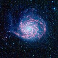 Galaxa del Molinete pol Spitzer.