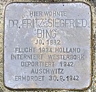 Stolperstein Dr. Fritz Siegfried Bing