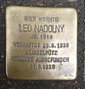 Stolperstein für Leo Nadolny (Weißenburgstraße 40)