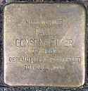 Stolperstein Kleve Tiergartenstraße 24 Paul Gonsenheimer