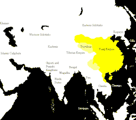 Localização de Dinastia Tang