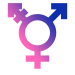 Símbolo universal transgénero.