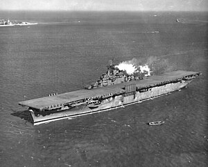 USS Essex (CV-9) in Hampton Roads on 1 February 1943 (NNAM.1996.488.242.078).jpg