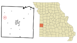 Location of Richards, Missouri