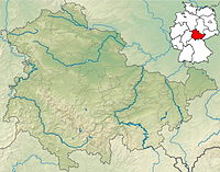 Lagekarte von Thüringen