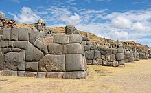 Ashlar polygonal masonry at Sacsayhuaman Walls at Sacsayhuaman.jpg