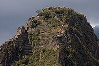 Anlagen an der Spitze des Huayna Picchu