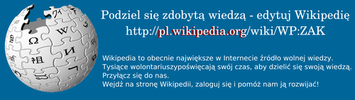 Zakładka promująca Wikipedię-awers