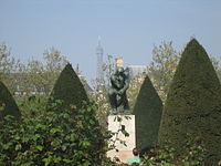 De Denker (Auguste Rodin) in de tuin van het Musée Rodin (Quartier des Invalides)