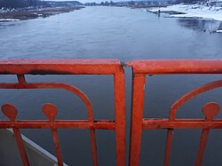 Łączenie poręczy balustrady w miejscu wysadzonej w lutym 1945 r.