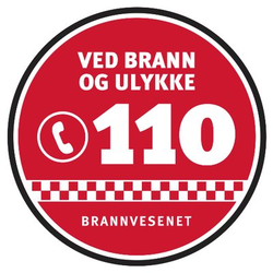 Ved brann og ulykke ring 110