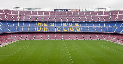 09/04: «Més que un club», lema del Futbol Club Barcelona.