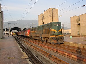 Trains at Skopje railway station