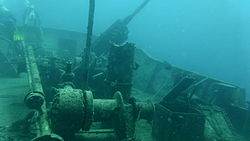 One of the winches on Brianna H. Camera Depth 16,5 metres.