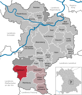 Kaart van Aiglsbach