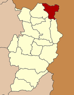Amphoe-loko en NAN Provinco