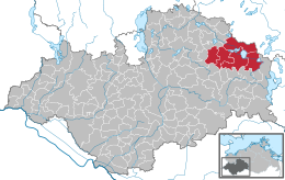Amt Goldberg-Mildenitz – Mappa