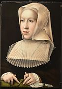 Margaretha van Oostenrijk als weduwe (na 1518) door Bernard van Orley