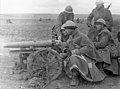 Soldats italians durant la Batalla de Guadalajara. 1937. Fotografia dels arxius del govern alemany.