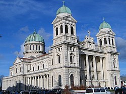 Die „Francis Petre's Cathedral of the Blessed Sacrament“ in Christchurch