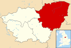 Doncasterin sijainti Englannissa ja Etelä-Yorkshiressä.