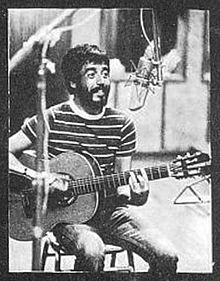 Eduardo Mateo in the Estudio ION, Buenos Aires, Argentina, 1971