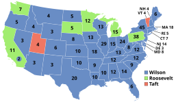 1912 Electoral Vote Map ElectoralCollege1912.svg