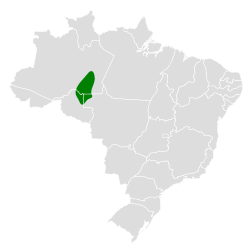 Distribución geográfica del hormiguerito del Roosevelt.