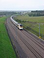 Image 17 Credit: Dave Bushell. A Eurostar on High Speed 1 going through the Medway Towns More about Eurostar... (from Portal:Kent/Selected pictures)