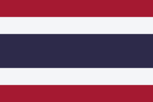 The national flag of Kingdom of Thailand since...